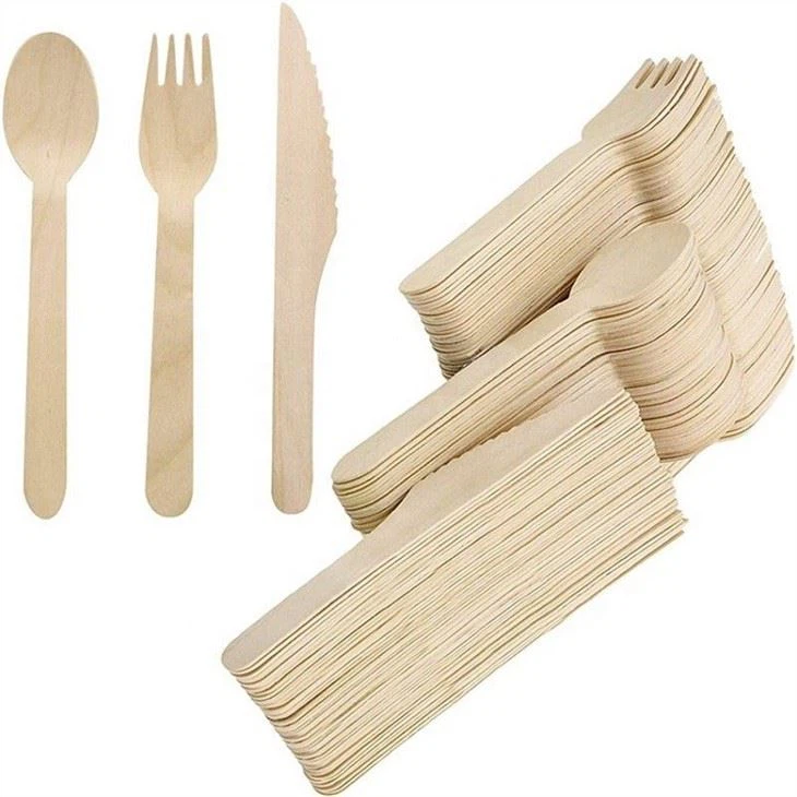 Wrapped Wooden Cutlery